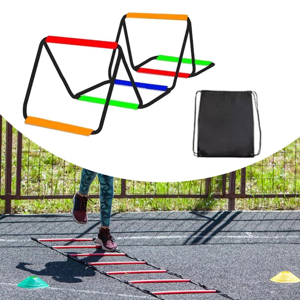 Agility Ladder Training Equipment Flexible Improves Coordination Multipurpose Portable Feet