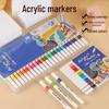 80-цветные быстросохнущие акриловые маркеры на водной основе для рисования и скетчинга - Штабелируемый набор для студентов и детей