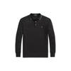 Polo FW22 Solid Slim Fit Buttoned Long Sleeve Polo Shirt Men Tops Black MNPOKNI16822202001