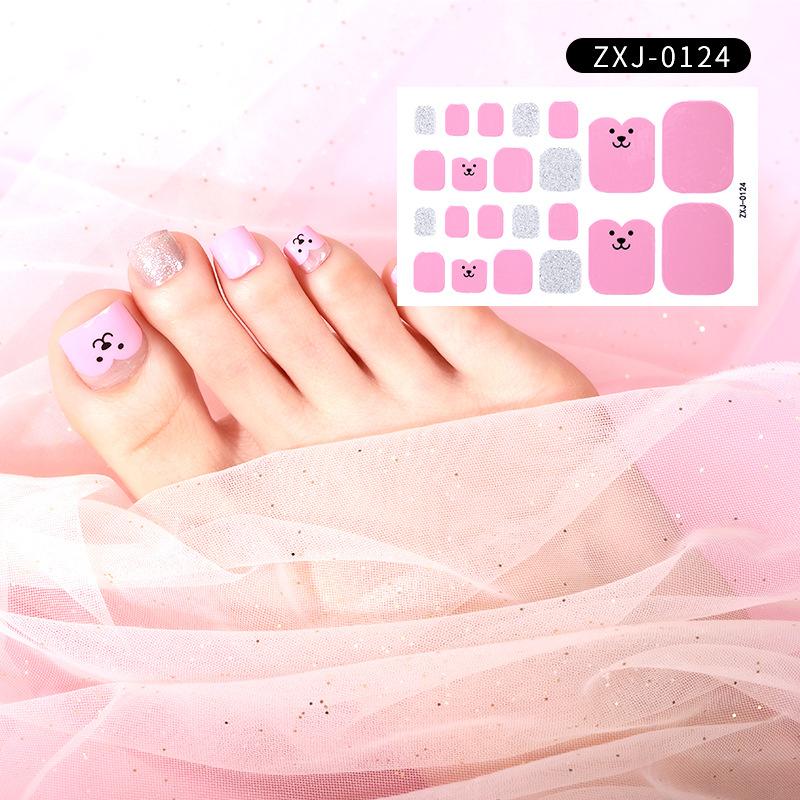 Летняя новая наклейка для ногтей, милая наклейка для ногтей на ногах, водонепроницаемая прочная наклейка для ногтей, декоративная женская