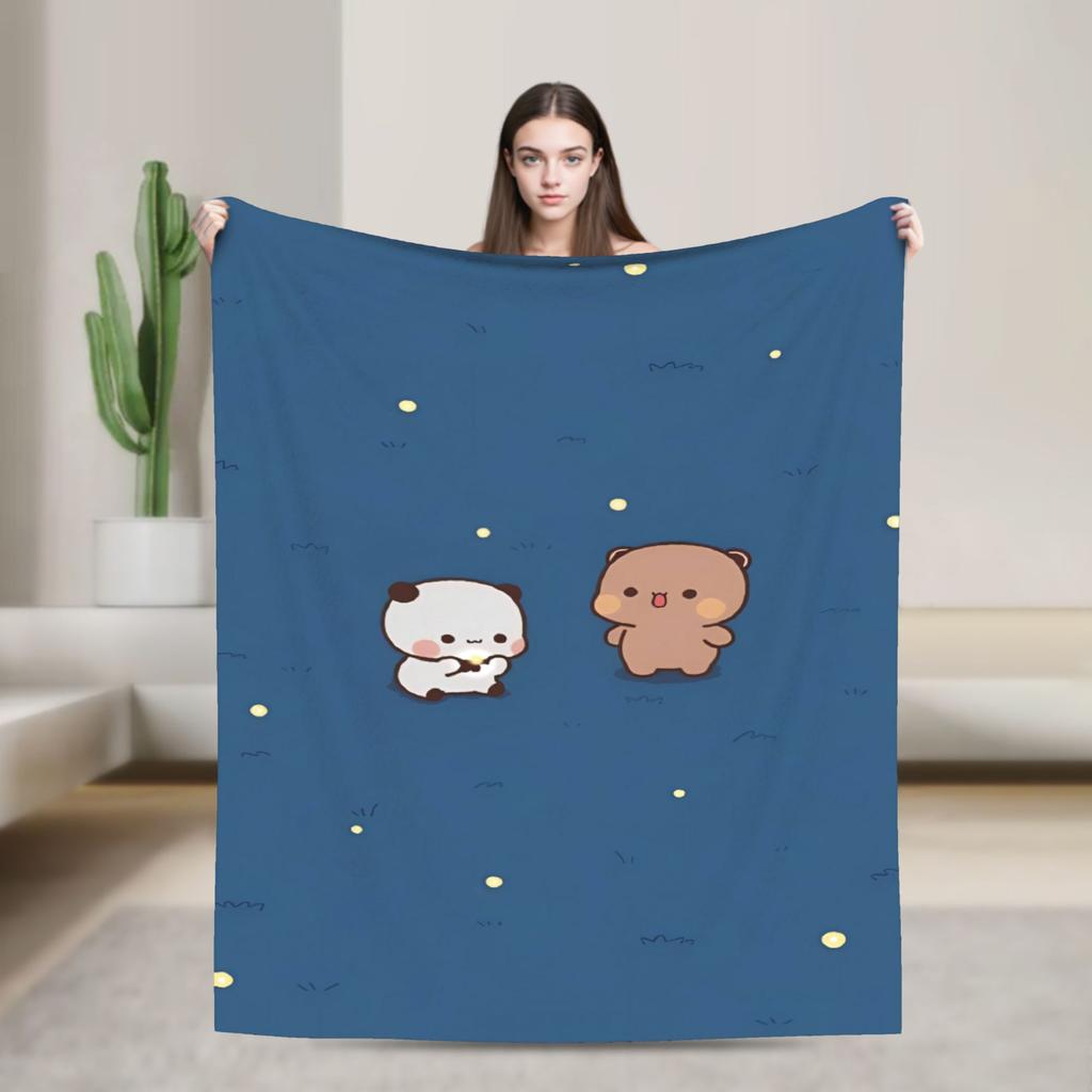 Bubu Dudu Blankets Super Soft Graphic Plush Throw Blanket For Kids Adult Home Decor Flannel Bedspread Bed Cover