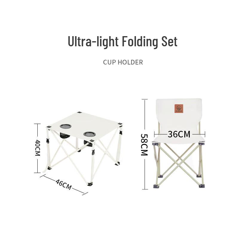 Portable Folding Table and Chair Set
