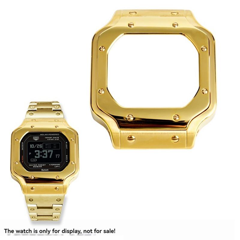 Персонализированная модификация ремешка DW5600 для Casio G-SHOCK DW-5600 GW-B5600 Корпус из нержавеющей стали Браслет Часовая цепочка Оболочка