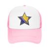 Bosnia and Herzegovina Flag Star Mesh Baseball Caps Unisex Fashion Sun Hat  Hat Adjustable Summer Trucker Cap
