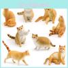 Pvc Cat Cartoon Sculpture With Realistic Form For Home Display Gift Childrens