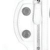 Balenciaga Le Cagole Distressed Silver Hardware Lambskin Wallet Women wallet Bright-White 7767691VG9Y9104