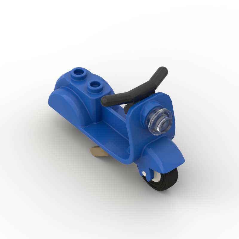 Non-Toxic Moc 1Pcs 15396 Scooter Vehicle Building Block 15396C02 Motorcycle With Handlebars Part Brick Particle Toy Children Birthday Gift