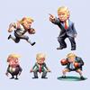 2 шт. подвеска для автомобиля Трампа 2D акриловые украшения Трампа внутренние настенные украшения для рождественской елки