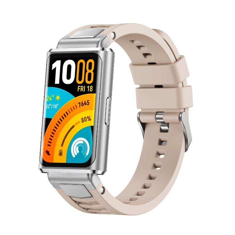 Силиконовый ремешок для huawei Band 11/11NFC Аксессуары Спортивный дышащий Браслет Наручный ремешок ремень pulseira correa для huawei band 11Pro/11ProNFC