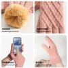 Women's Autumn and Winter Knitted Gloves Double-layer Velvet Thickened Thermal Gloves Simple Jacquard Touch Screen Gloves