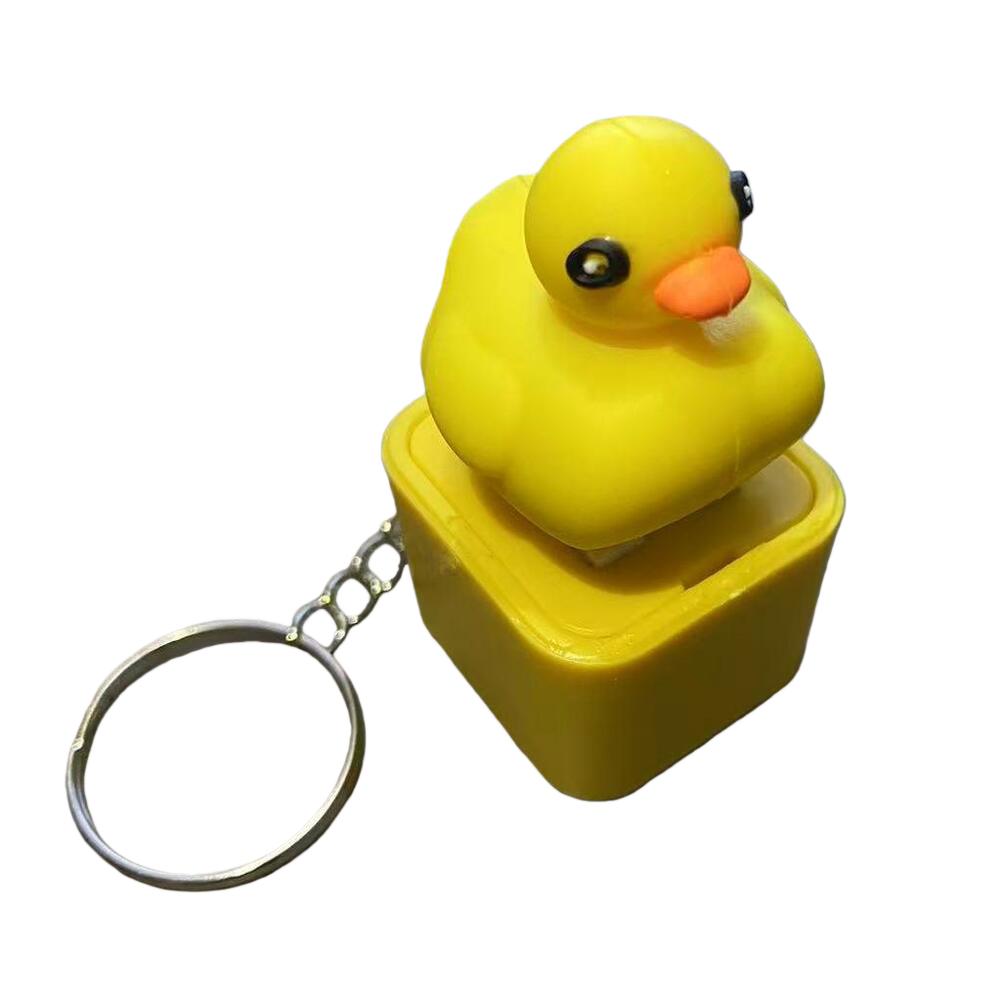 Anxiety Relief Tool Duck Quacking Toy Quacking Keychain Stress Reliever Toy