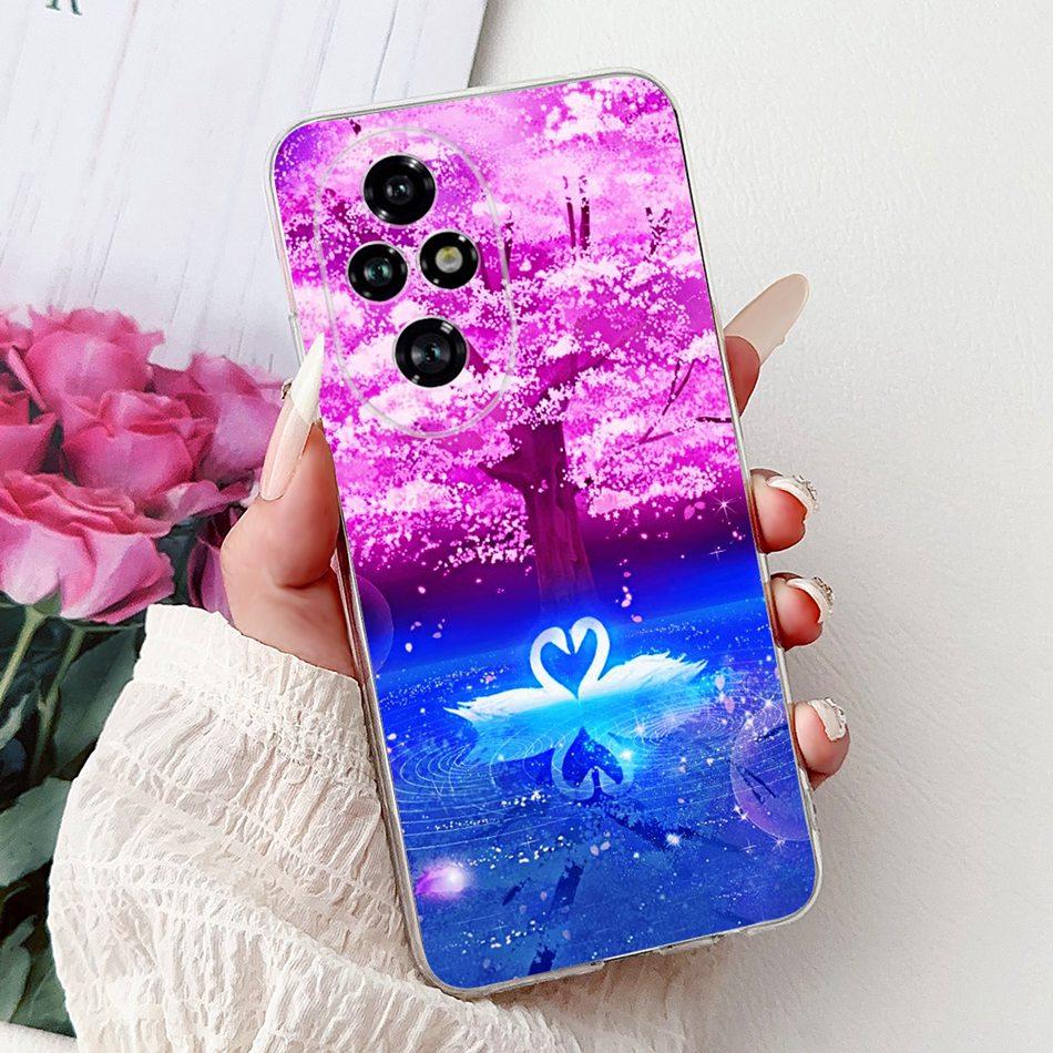 For Honor 200 Pro Honor200 Elegant Floral Butterfly Phone Case For Honor 200 200Pro Soft Silicone TPU Cases