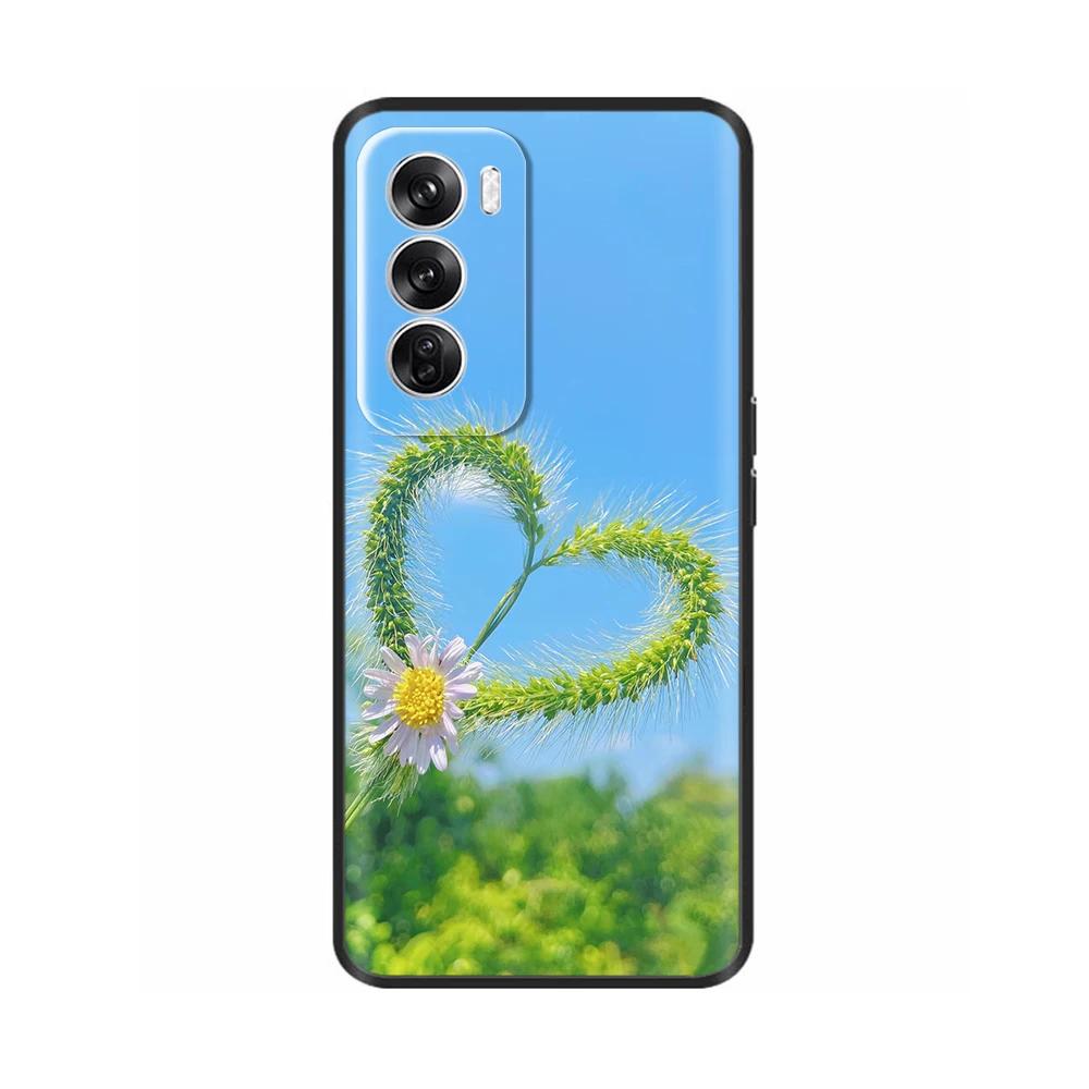 Чехол для OPPO Reno 12 5G Новый модный окрашенный чехол Силиконовый мягкий ТПУ чехлы для телефона Для OPPO Reno 12 Pro 5G Корпус reno12 Pro Fundas