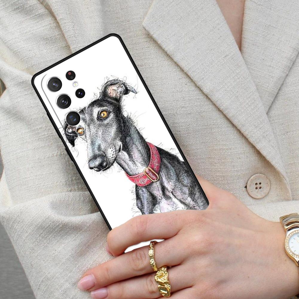 Galgo Greyhound Dog SOFT Cell Phone Case for Samsung Galaxy S26 Ultra S25 S24 S23 S22 S21 S20 Note10 Cover