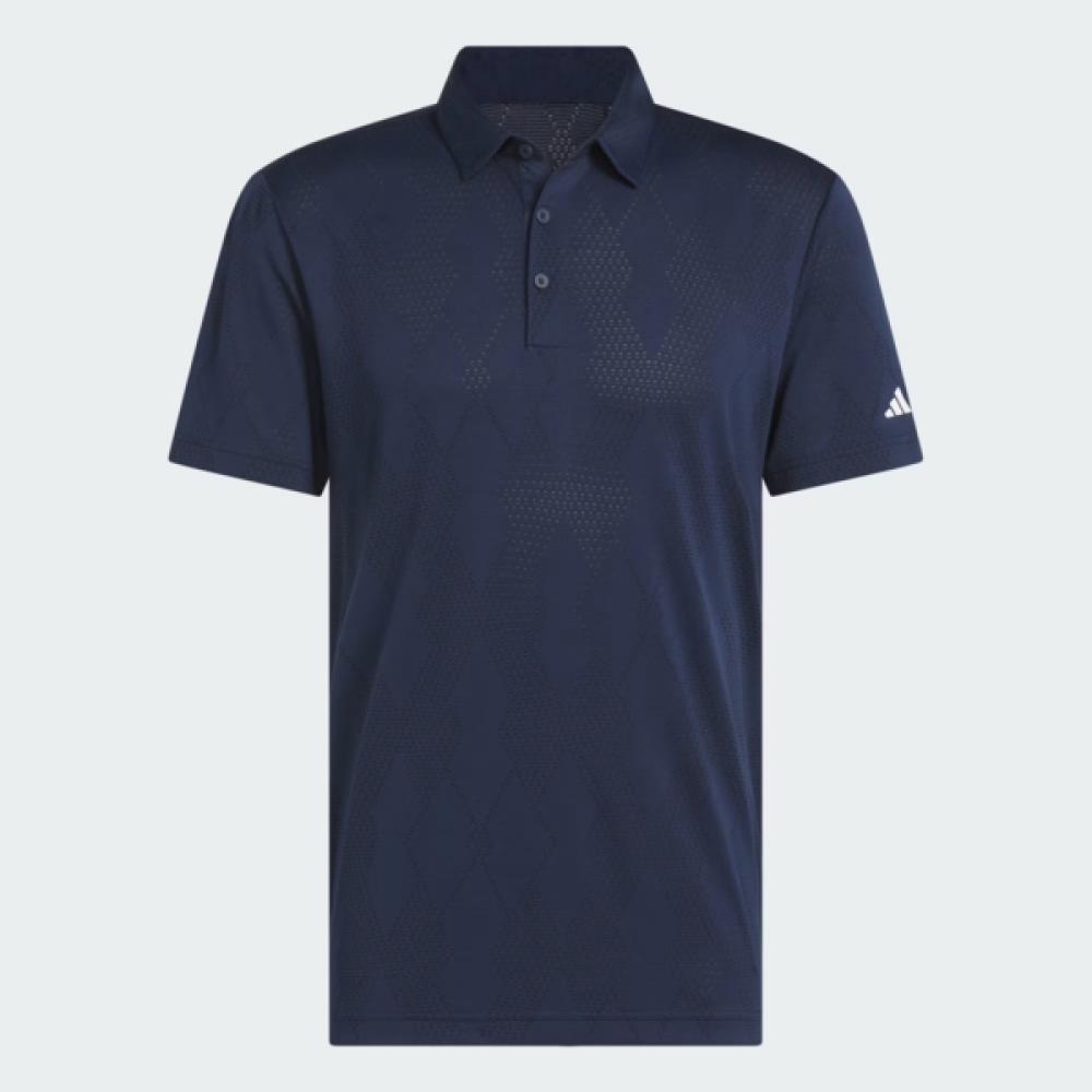 Adidas Golf 25SS Men S UlTimaTe Micro TexTure Polo ShorT Sleeve T ShirT Navy Jf9010