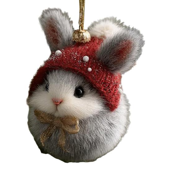 Forest Animal Acorn Ornaments Acrylic Pine Cone Animal Christmas Tree Decoration Rustic Nature-Themed Home Decor for Animal Lovers