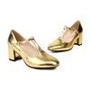 Large Size 47 48 Women T-strap Mary Jane Shoes Crocodile Patent Leather Golden Silver Buckle High Heels Pumps