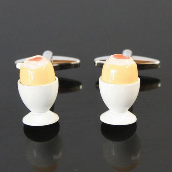 Мастерская запонок Камакура Запонки в виде вареного яйца cf1145