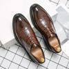 Gentleman Business Formal Leather Shoes Mens Fashion Dress Classic Italian Formal Office Oxford Shoes For Men Derby Shoes 2024