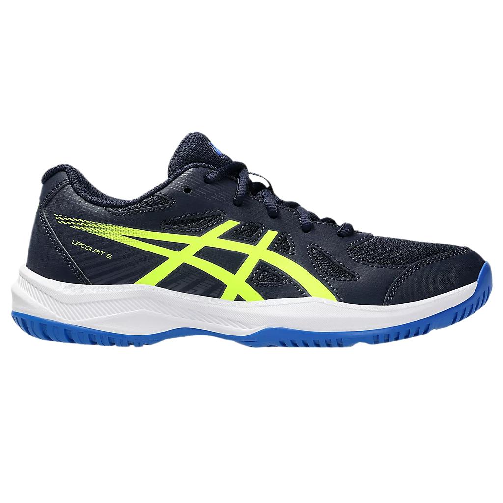 Asics Кроссовки детские Upcourt 6 GS Midnight Safety Yellow, синие, 1074A045-401
