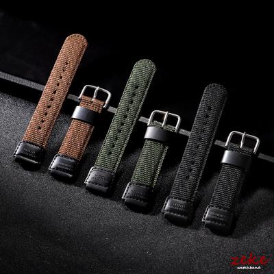 Нейлоновый ремешок для часов 18 мм для Casio AE1200/1300 W800H SGW400 F91W F84 F105/108/A158/168 Мужской спортивный тканевый кожаный браслет Ремешки