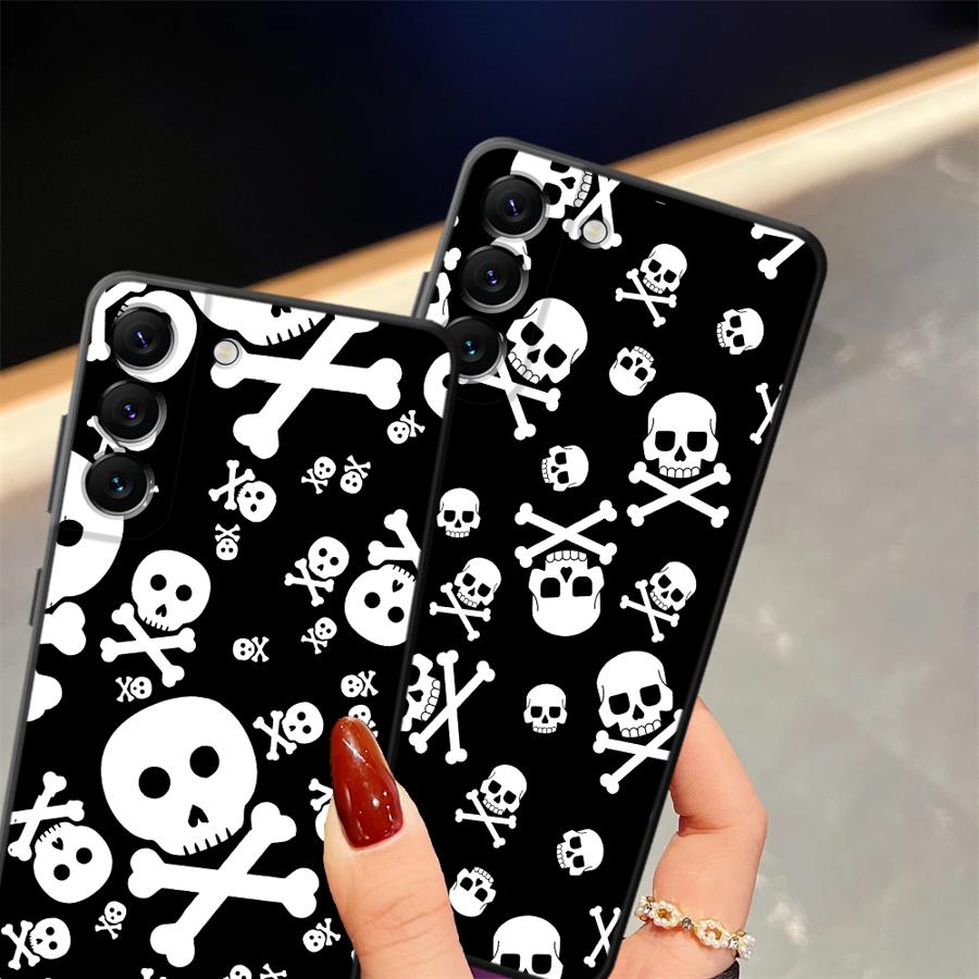 Case for Samsung Galaxy A15 A06 A12 A04 A70 A13 A20 A16 A40 A17 A50 A05 Funda Phone Cover Skull Skeleton Bone Punk