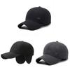 Modern Ear-guarding Baseball Cap For Men With Cotton Material For Winter Fashion Needs
