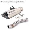 Stainless Steel Middle Section Exhaust for 300AC/300R/300RR/500 Motorcycles