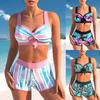 2024 New Summer Women's Fashion Beach Swimwear Swimwear Women's Two Piece Swimwear Women's Printed Bikini Swimwear