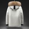 Winter Down Jacket Men 'S Mid -Length Hooded Parker Winter Jacket