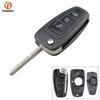 3 Buttons Car Remote Key Case Cover Key Shell for Ford Focus Fiesta Kuga Transit C-Max Black Auto Replacement Accessories