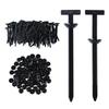 Nylon Universal Cable Tie Buckle, Multi-Functional Black Zip Ties With Pin & Button, 50 PCS Snap-Fit Nylon Fastening Clip For Car