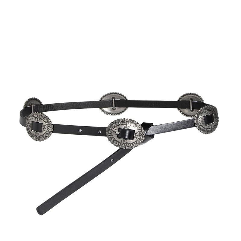 Boho Belt Accessories Western Women's Belt Versatile PU Thin Belt