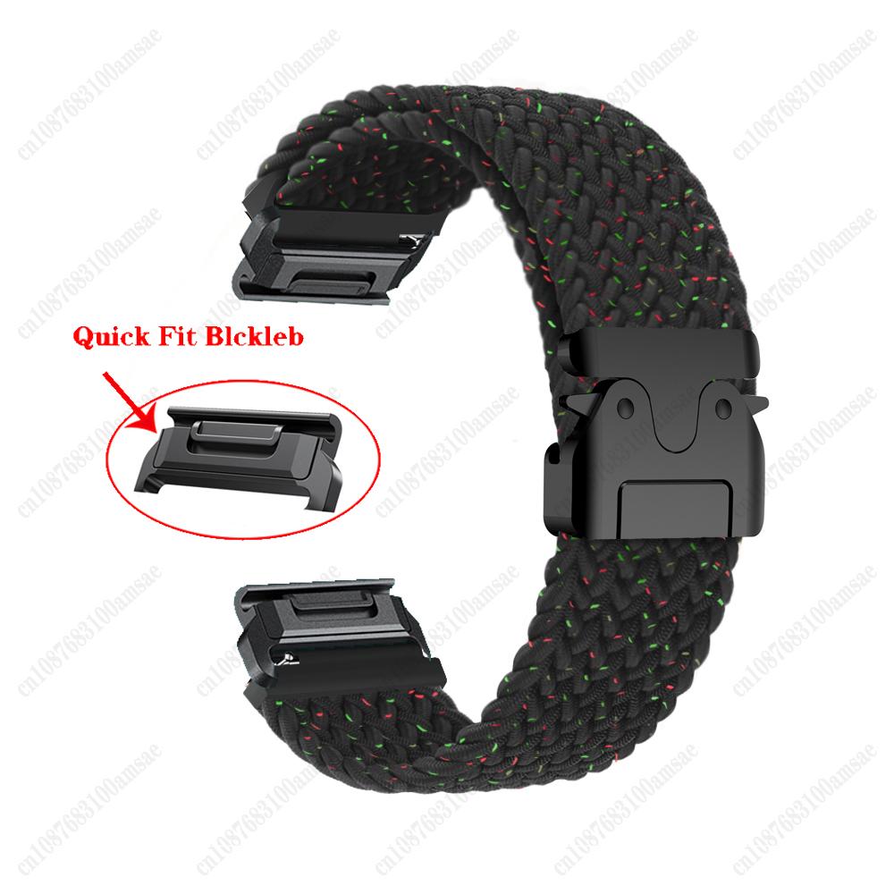 20/22/26mm Quick Fit Strap for Garmin Fenix 8 43 51mm 7X 7 Pro Fenix 6X 6 5X 5Plus Tactix 7 Parachute Style Band Forerunner 965