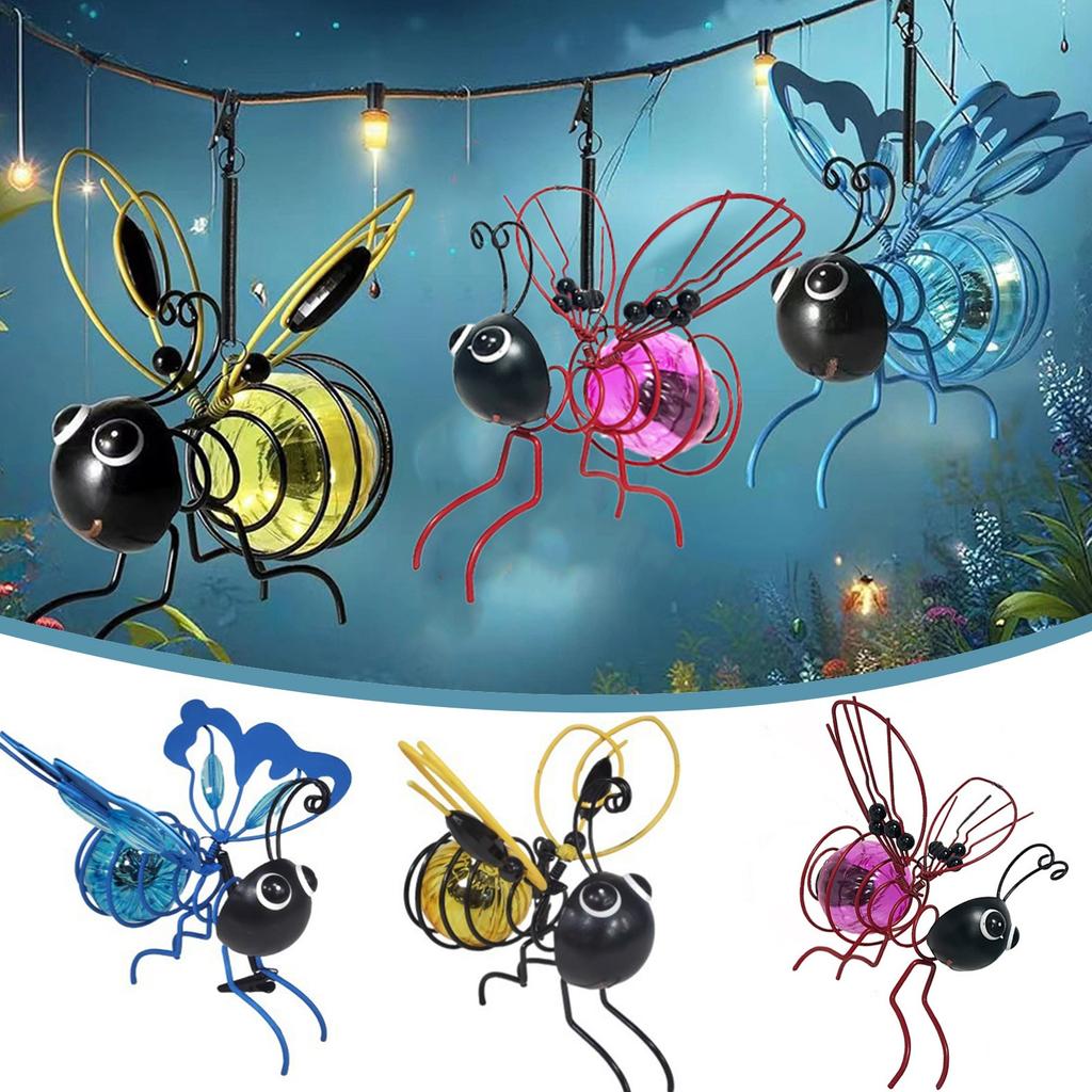 Hanging Flying Luminous Simulated Insect Decorations, Interesting Garden Decorations