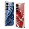 Мраморный чехол для мобильного телефона, подходит для Samsung S25 Ultra, стеклянный чехол, простой стиль, мужской и женский, модный, гальванизированный, жесткий ПК