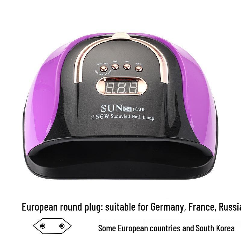 256 Вт Мощная светодиодная лампа для фототерапии ногтей и УФ-отверждения Сушка