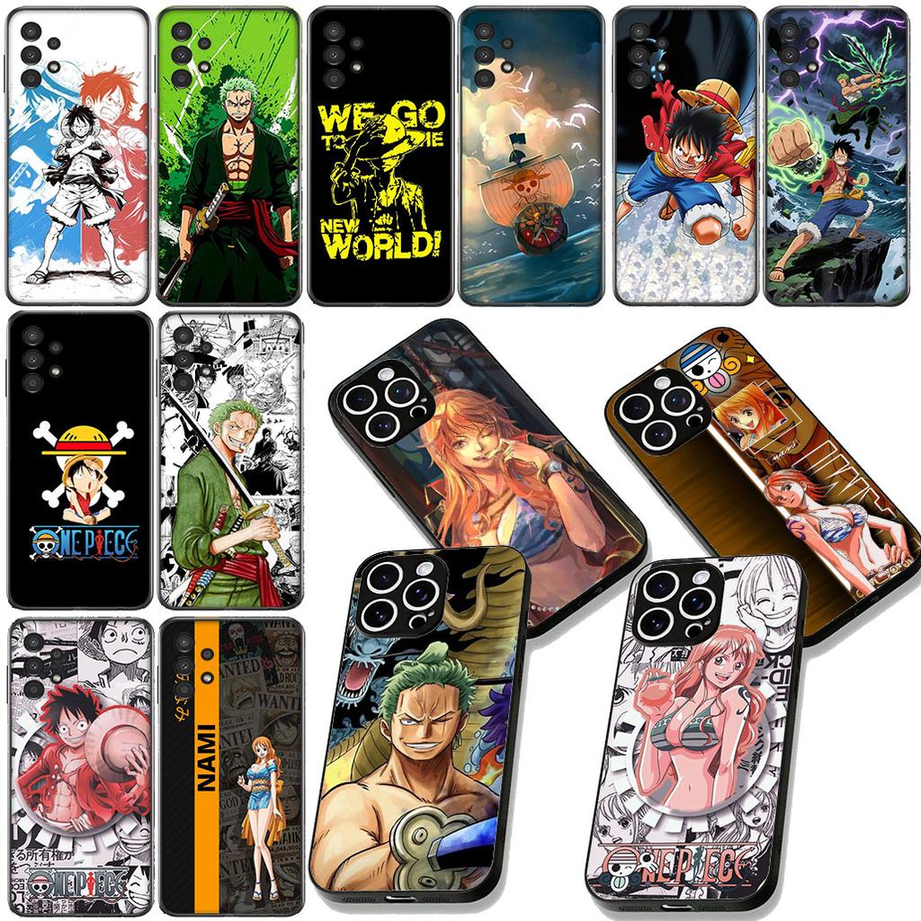 Luffy Roronoa Zoro Nami ONE PIECES Phone Case for Samsung Galaxy Note 20 9 10 S8 S10 Lite S9 Plus A54 A53 A21S S10E A17 Cover