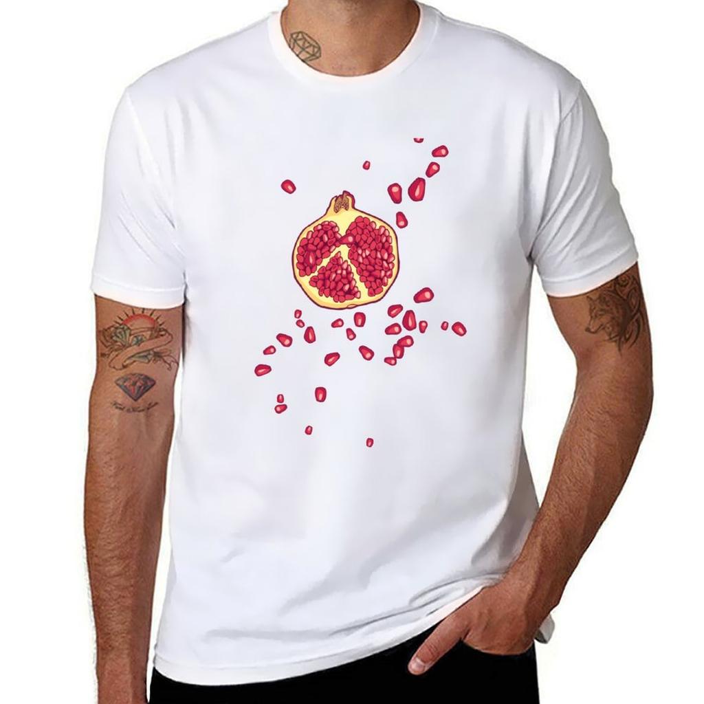 pomegranate pattern T-Shirt anime t shirts for man man tshirt mens graphic t shirts T-Shirt