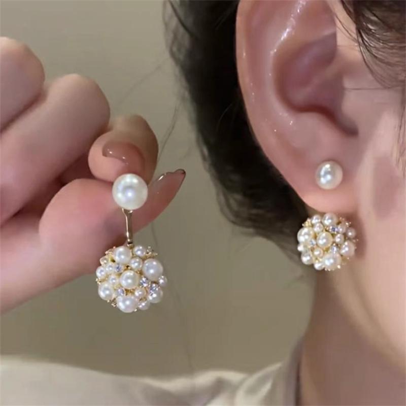 Korean New Simple Temperament Pearl Earrings Fashion Small Versatile Earrings Women's Jewelry