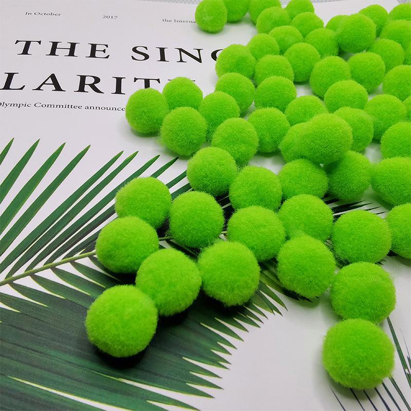 Разноцветные эластичные помпоны для поделок своими руками для детей - плюшевые, красочные шарики для творческих проектов и украшений