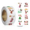 500 шт. веселых рождественских наклеек, рождественские тематические наклейки, наклейки для подарков своими руками, выпечки, конвертов, канцелярских принадлежностей, украшений
