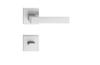 Ergo Handle Silver Square Toilet Plate Italian Line - Mp Ileksrw