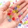 60Pcs Jewelry Making Hair Jewelry Transparent Jelly Color Pendant Cartoon Acrylic Beads DIY Accessories Exquisite