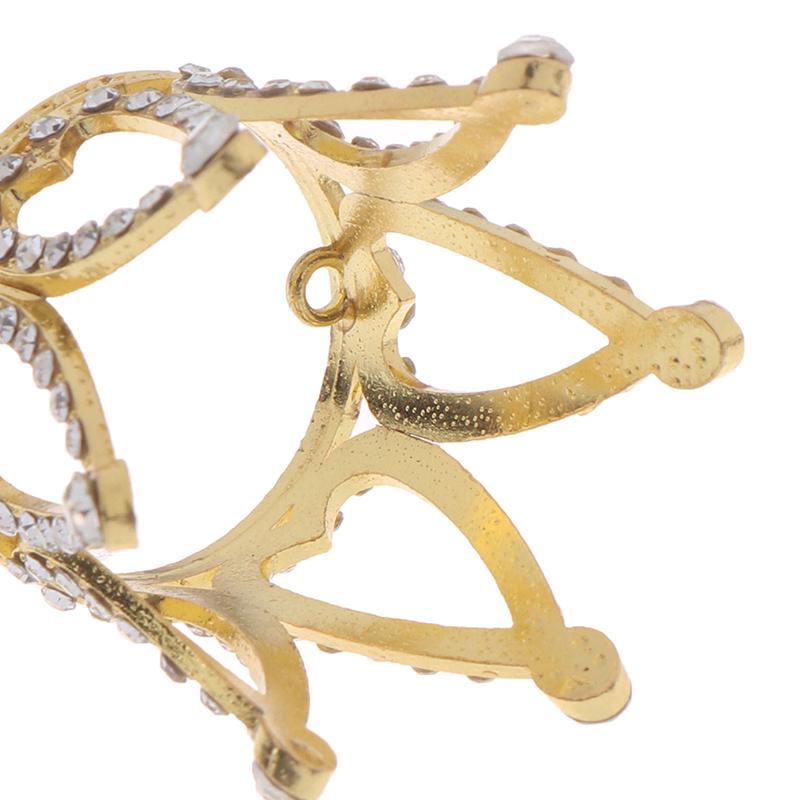 Мини корона принцессы топпер жемчуг детские украшения для волос декор для вечеринки