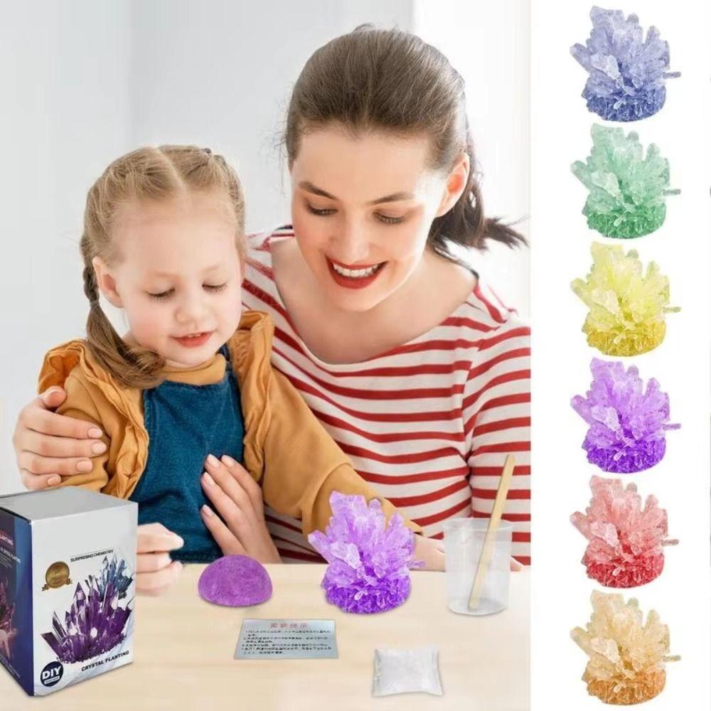 Вырасти кристалл Научные эксперименты Игрушка Цветные кристаллы Набор для изготовления кристаллов Подростки