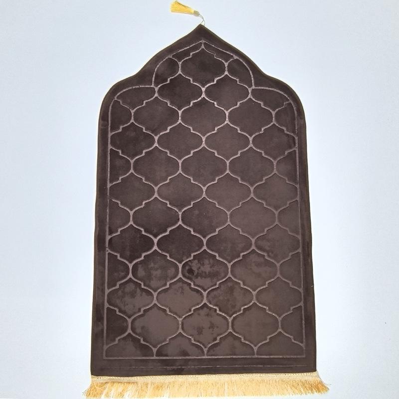 Irregular Embossed Flannel Prayer Mat - Thickened Short Pile Sponge Carpet