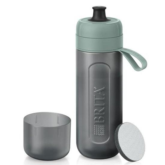 Brita water purifier bottle type my active dark green includes 1 cartridge capacity 600ml PFOS PFOA removal tested exercise office commuting school no