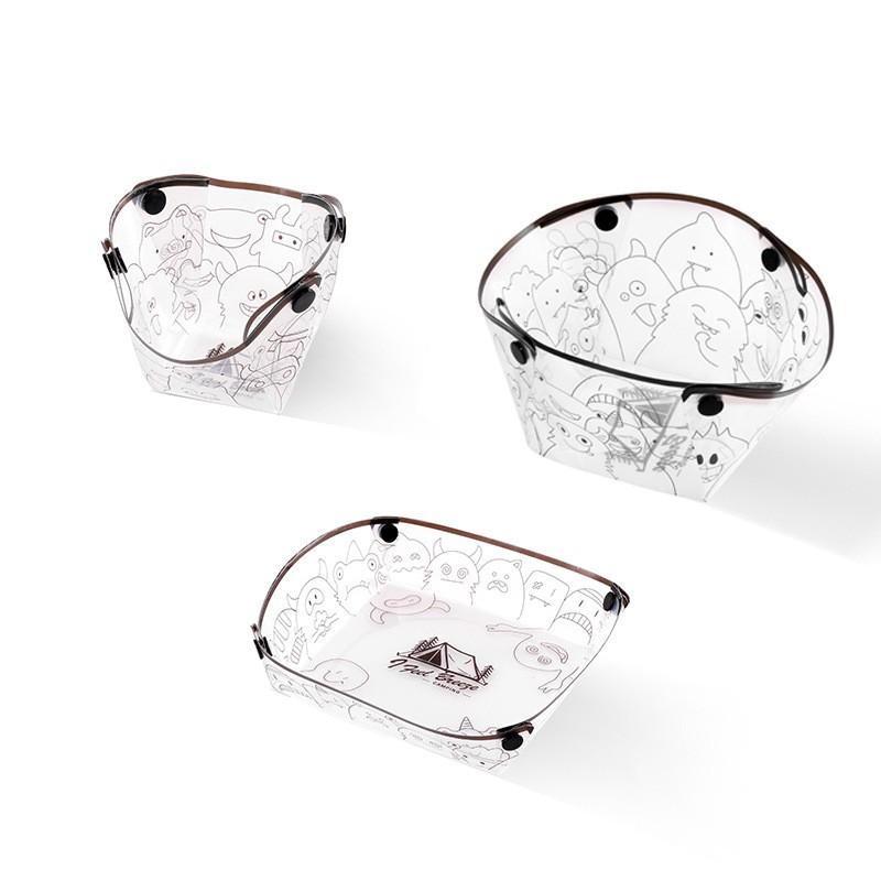 Сверхлегкий складной многоцелевой набор столовой посуды для отдыха на открытом воздухе, включающий переносные миски, тарелки, пиалы, столовые приборы и стаканы для воды