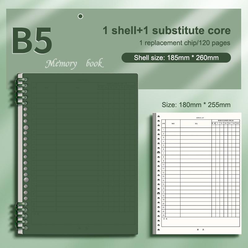 Тетрадь для словарного запаса с планировщиком кривой забывания, 1 набор листов для записи слов для студентов, Ежедневник самодисциплины, Канцелярский подарок